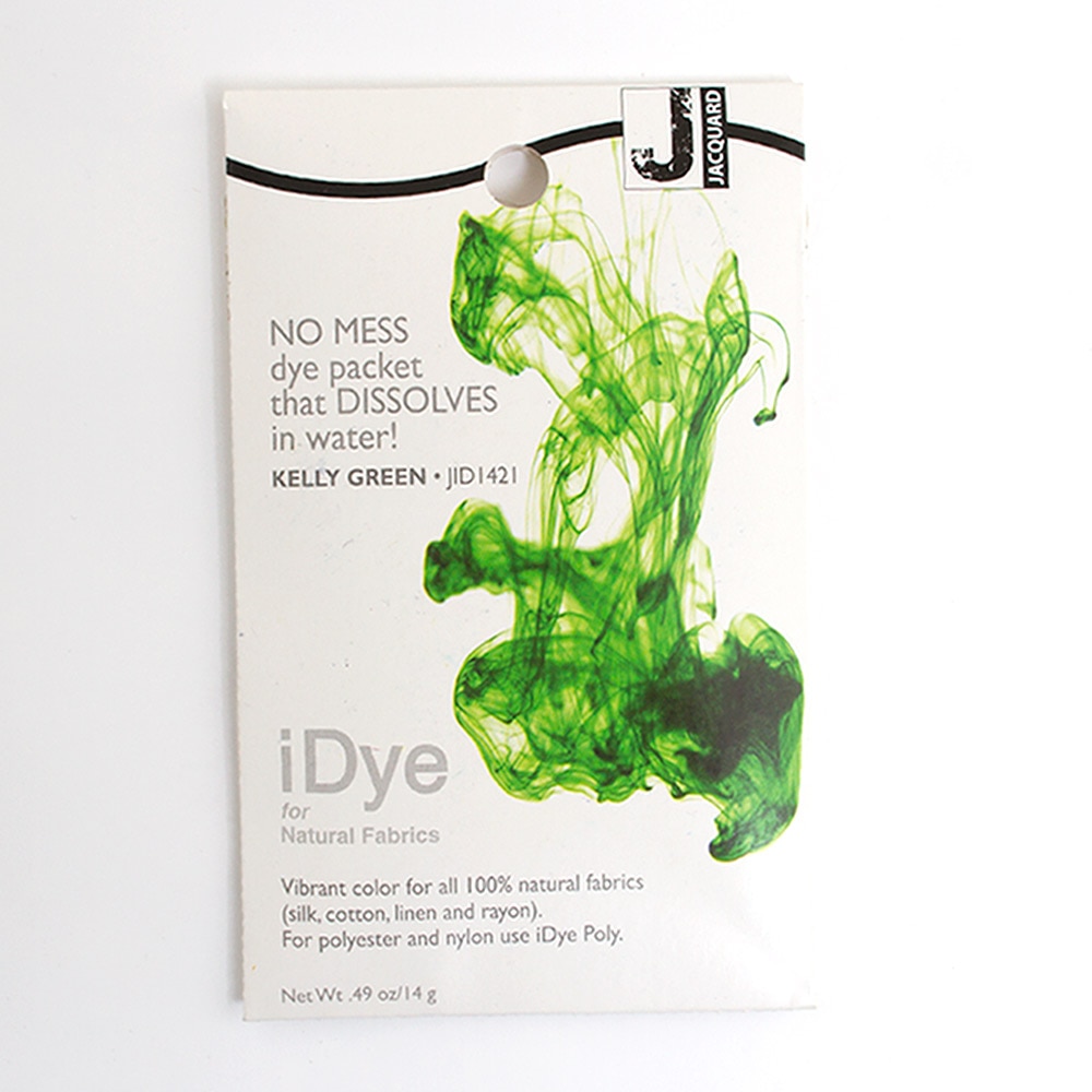 Jacquard, Fabric Dye, Art & School, iDye, 14gm, 47171, Kelly Green